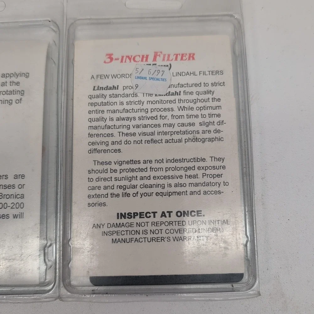 Lindahl Drop in Soft Rings Diffusion Filters Soft Efx Swirl 6 Point Cross UV Dif